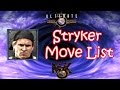 UMK3 MK3 Stryker Move List