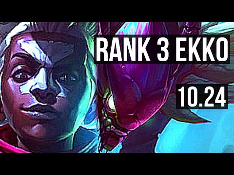 EKKO vs KHA'ZIX (JUNGLE) | Rank 3 Ekko, 11/1/2, Rank 9, Legendary | EUW Challenger | v10.24