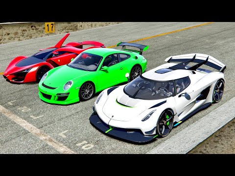 Koenigsegg Jesko vs Ruf Rt 12 vs Ferrari F80 Concept - Highlands