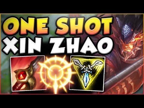 ONE COMBO = ONE KILL?? WTF! ONE SHOT XIN ZHAO TOO OP! XIN ZHAO JUNGLE GAMEPLAY! - League of Legends