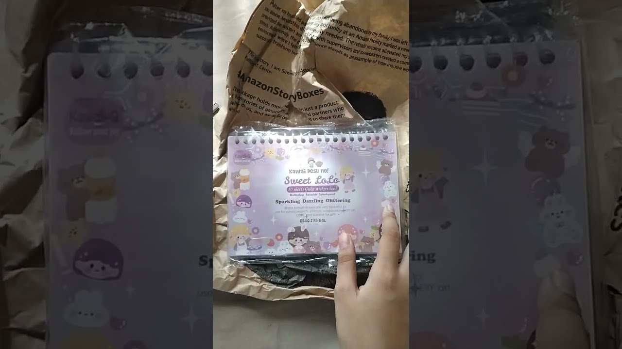 Kawaii sparkle sticker book from amazon!! #kawaii #stickers #katseye #trending