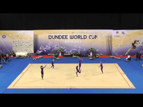 FIG RG Dundee World Cup 2015 - Ukraine - 6 clubs + 2 hoops