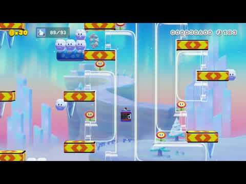 full automatic pow level by unäD 🍄 Super Mario Maker 2 #akj