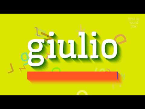How to say "giulio"! (High Quality Voices)