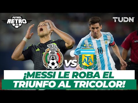 Retro Football: Legendary! Messi saves the tie! | Mexico 2-2 Argentina | 2015 Friendly | TUDN