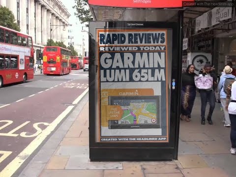 Garmin Lumi 65 LM. RAPID REVIEW SatNav GPS Satelitte Navigation unit.