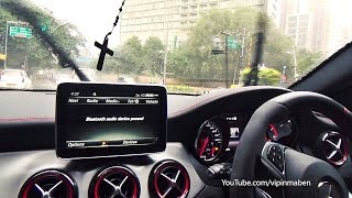 CRAZY AMG Ride In Rain - Mercedes GLA45