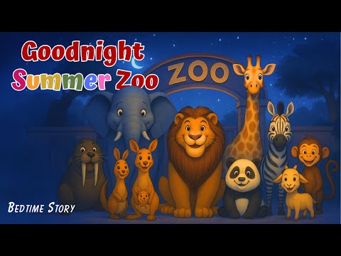 Goodnight Summer Zoo Animals 🦉 The IDEAL Cozy Bedtime Stories for Toddlers and Babies