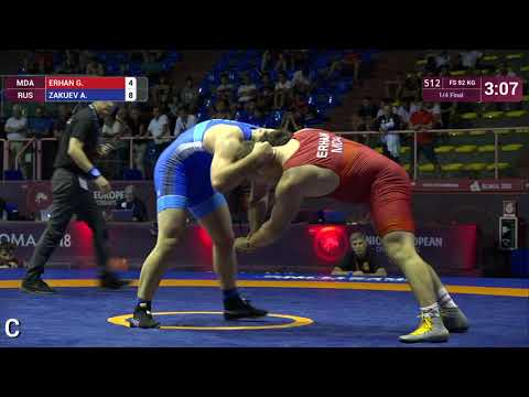 1/4 FS - 92 kg: G. ERHAN (MDA) v. A. ZAKUEV (RUS)