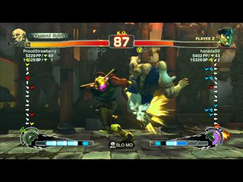 ProudStrawberry (Gouken) vs hanada99 (Dictator) - SSF4 Arcade Edition Xbox Live Ranked Match