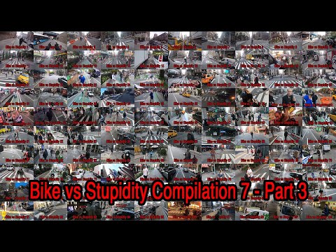 Bike vs Stupidity Compilation 7 - Bad Drivers Part 3