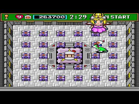 Super Bomberman 3: Normal Game: Boss 5 (Plasma Bomber & Freezer Venus)