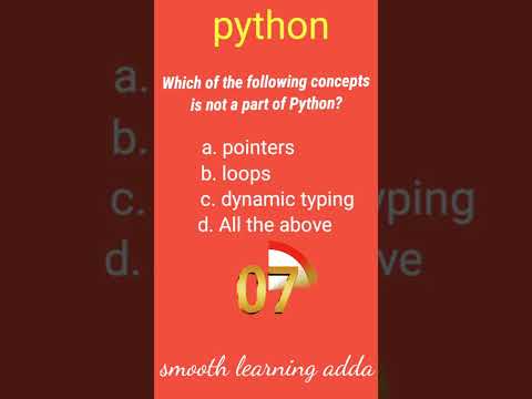 Python Programming Mcq Question Shorts Python Tutorial Beginners Smooth Learning Adda Quiz