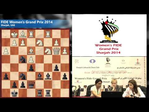 Round 8: Ushenina (UKR) 1/2-1/2 Koneru (IND)