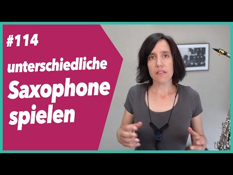 Unterschiedliche Saxophone spielen