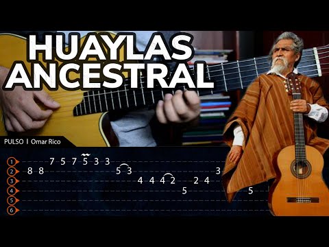 Huaylas Ancestral - Manuelcha Prado - Guitarra andina - Tutorial cover - Tablatura