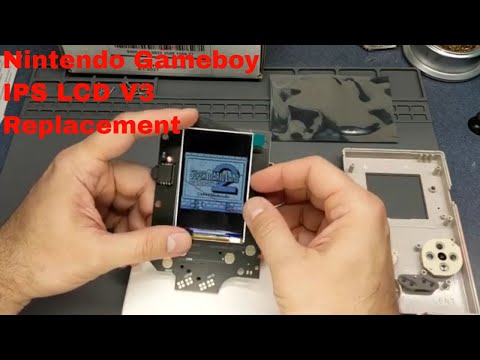 Nintendo Gameboy DMG IPS LCD V3 install Best Original Gameboy replacement LCD