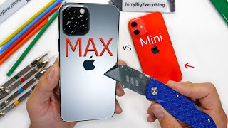 Apple iPhone 12 Pro Max vs Apple iPhone Mini - Durability Test!
