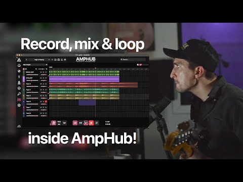 Record, mix, & loop with AmpHub's multi-track recorder