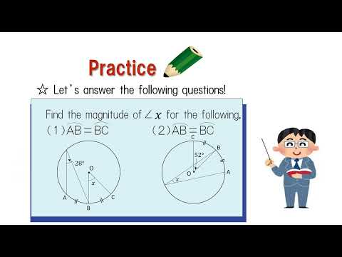 中3＿円周角・中心角＿等しい弧と円周角英語版