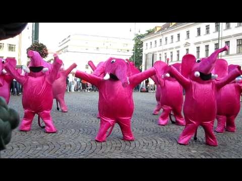 Dancing Pink Elephants in Prague