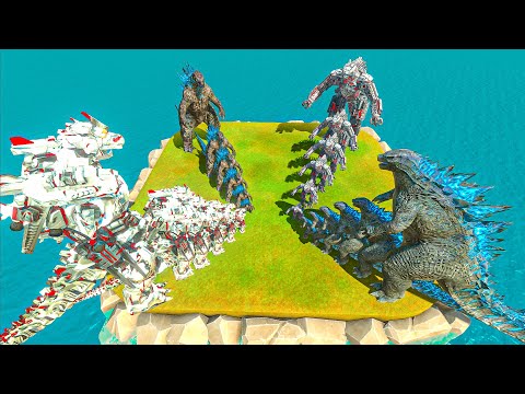 What If Growing Godzilla 2014 VS KIRYU VS Godzilla 2021 VS Mechagodzila 2021 Size Comparison - ARBS