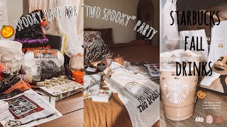 TIKTOK starbucks FALL drinks + planning Camilas “TWO SPOOKY “ bday party!!!