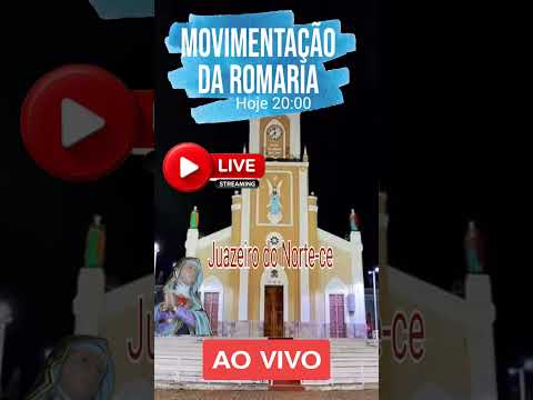 Acompanhe ao Vivo hoje as 20:00 a movimentação da Romaria em Juazeiro do Norte ce #viral