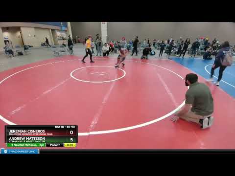 85-90 Lbs Round 3 - Jeremiah Cisneros, Malicious Grounds Wrestling Club Vs Andrew Matteson, Stephe
