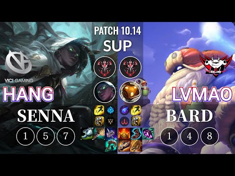VG Hang Senna vs JDG LvMao Bard Sup - KR Patch 10.14