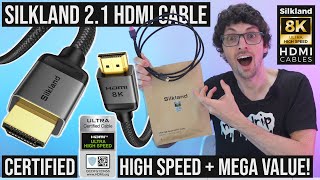 2025's Best Value High Speed HDMI Cable! - Silkland Certified HDMI 2.1 Cable Review (Big Difference)