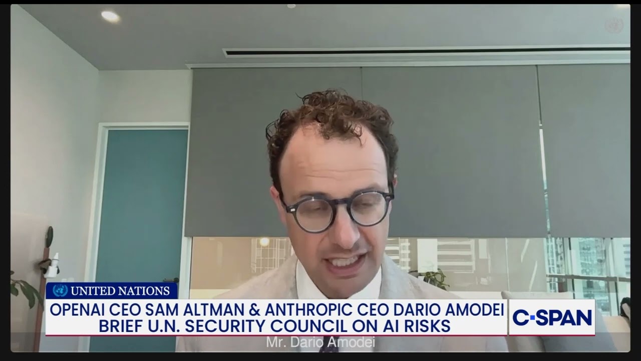 Anthropic CEO tells UN Security Council AI poses world's most critical security threat