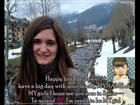 Insoo's birthday project from Spain