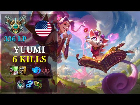 Yuumi Support vs Pyke - 6 kills - The Tank Man NA Grandmaster (336 LP) Patch 11.3