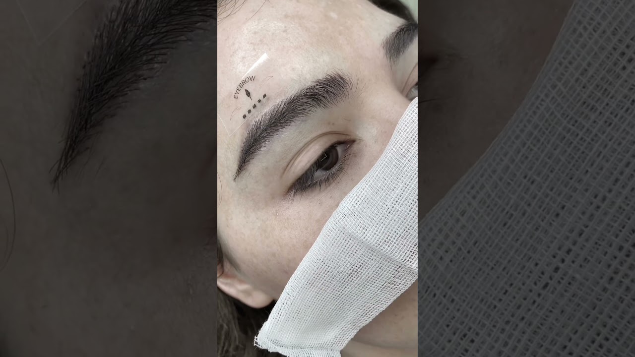 You think it's an eyebrow tattoo? No! It's an eyebrow transplant! Maintain permanent eyebrows