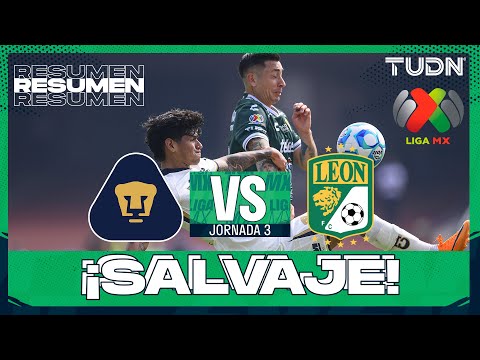 Highlights and goals - Pumas vs León | Liga MX - Matchday 3 Clausura 2026 | TUDN