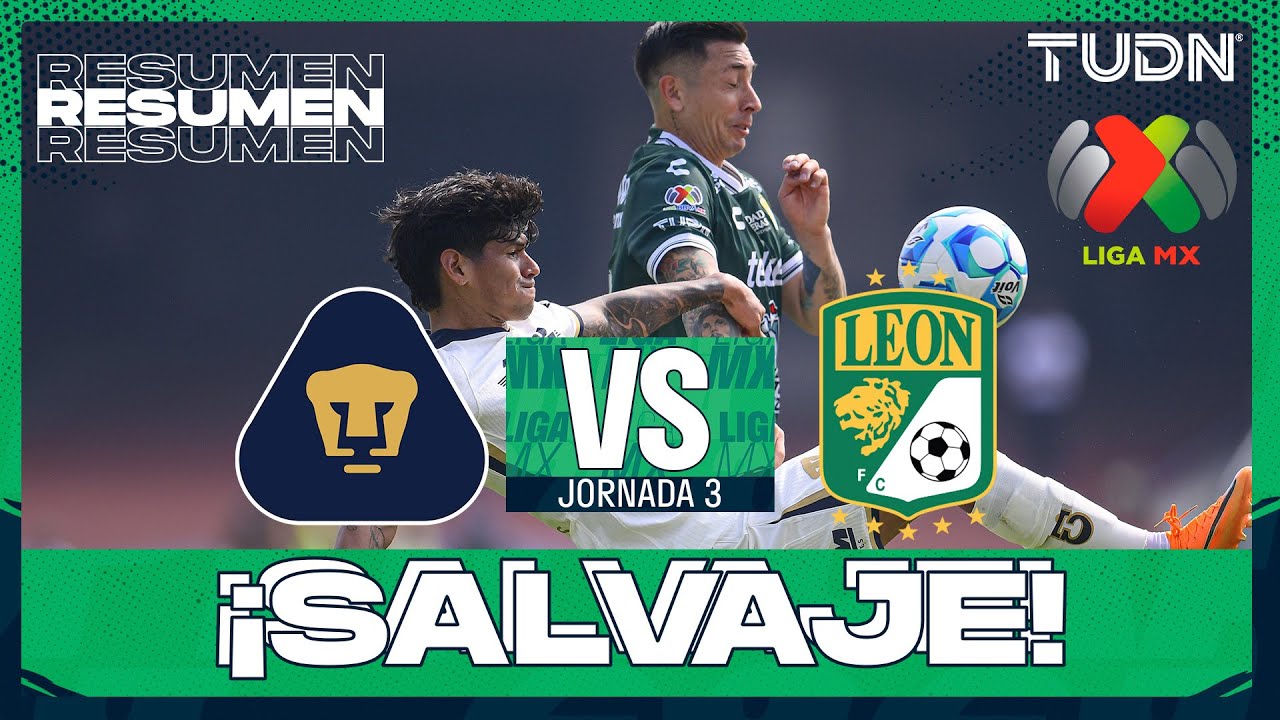 Pumas UNAM vs Club León Highlights