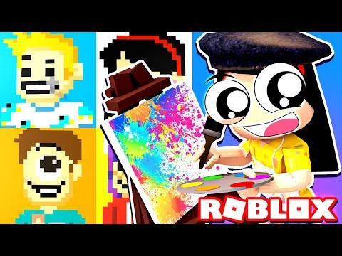Drawing My Friends in Roblox! - Roblox Pixel Art Creator - DOLLASTIC PLAYS!