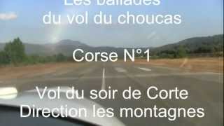 preview picture of video 'Vol du soir Corte - les montagnes corses'