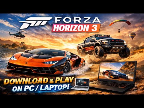 How to Play Forza Horizon 3 on Pc - Laptop || Ultra Mod Graphics FH3 with new Cloud gaming app