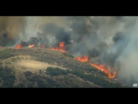 Video | SKYFOX: Wildfires spreading near San Diego