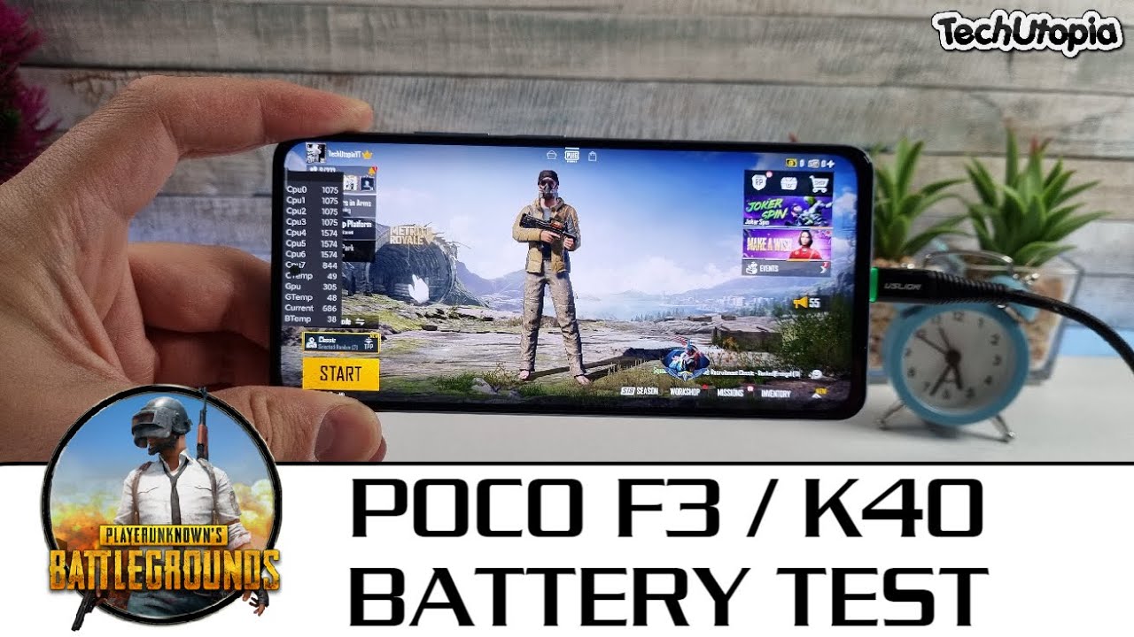 Poco F3 Redmi K40 Battery drain test/Gaming PUBG 60FPS Screen on Time/after updates/Snapdragon 870