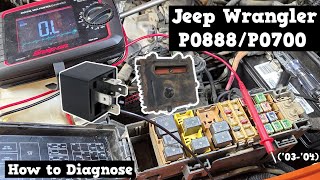 P0888/P0700 How to Diagnose for Jeep Wrangler (03-04)