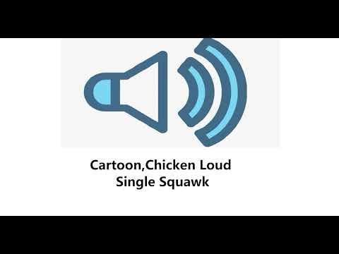Cartoon,Chicken Loud Single Squawk