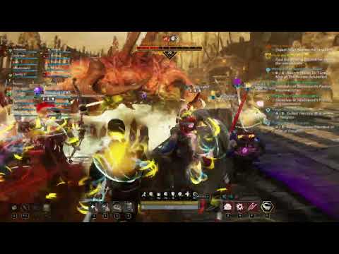 New world Aeternum: Trial of the Devourer (sand wurm) Valhala. Evade POV.