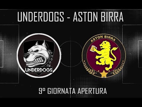 ROMA TORNEI - INVERNALE 25-26 - C5 RN - 9° GIORNATA APERTURA - UNDERDOGS - ASTON BIRRA - 2-8