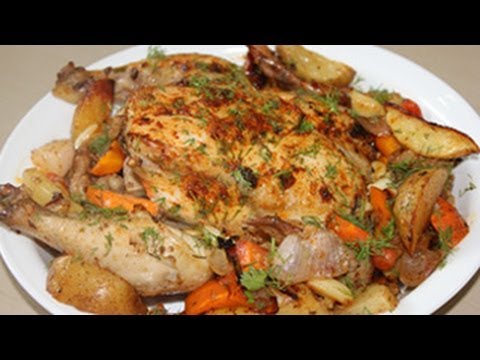 Garlic Herb Roasted Chicken - Thanksgiving Roast Chicken Recipe