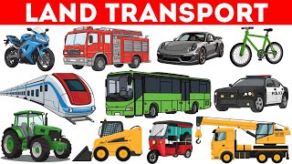 Vehicles Name in English | Land Transports Name | Types of Vehicles in English | Vehicles Vocabulary