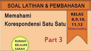 Memahami Koresponden Satu Satu 3