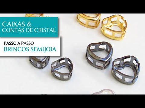 Novas Caixas Inverse Folheadas para Montagem de Semi Joias - Pedra Mística